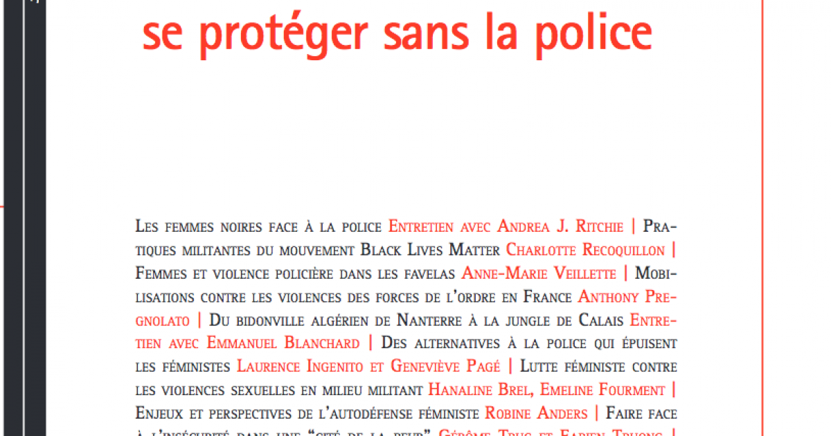 Se Protéger De La Police, Se Protéger Sans La Police