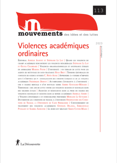 Violences académiques ordinaires - Revue Mouvements numéro 113