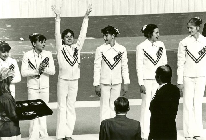 Equipe roumaine de gymnastique aux Jeux Olympiques de Montreal (1976)