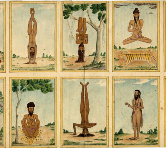 Portfolio of sixty-three paintings of deities and daily life. 1820 (circa)